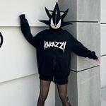 Толстовка унисекс черная Kakazzy, черный - фото 15