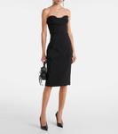 Юбка-карандаш с вырезом Mugler, черный - фото 2