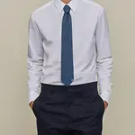 HERMES Шелковый галстук Мужской Темно-синий, Dark Blue - фото 3