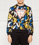 Свитшот детский Guess с принтом, мультиколор - фото