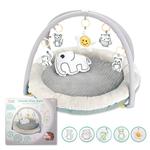 Интерактивный обучающий коврик для малышей с перекладиной и игрушками Серый 0 + Inna marka - фото 3