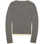 Интарсия лонгслив MM6 Maison Margiela, черный - фото 2