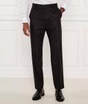 Шерстяные штаны teagan231x Slim fit Hugo, черный - фото