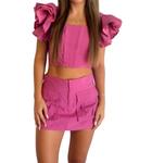 Мини-юбка Hailey Cargo в розовом цвете Sofie the Label - фото