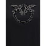 Футболка с вышитым логотипом Pinko, черный - фото 3