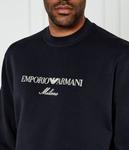 Свитшот мужской Emporio Armani с логотипом бренда, синий - фото 4