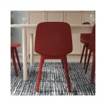 Пластиковый стул красный ODGER IKEA - фото 3