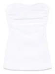Топ со сборками TOTEME, белый - фото