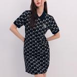 MLB Монограмма SS24 платье с короткими рукавами женское Black - фото 4