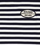 Полосатый хлопковый свитер Brunello Cucinelli, синий - фото 3