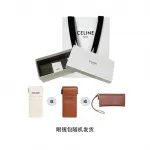 CELINE Солнцезащитные очки с геометрической оправой, Gold - фото 4