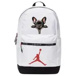 Jordan Полиэстеровый рюкзак обычный унисекс белый, Bat Print - фото 8