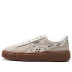 Кроссовки suede platform draw 'beige white' Puma, бежевый - фото