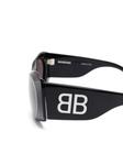 Солнцезащитные очки в овальной оправе Balenciaga Eyewear, черный - фото 3
