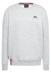 Толстовка Alpha Industries "Basic Sweater small Logo", серый - фото 4