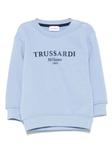 Толстовка с логотипом TRUSSARDI JUNIOR, синий - фото