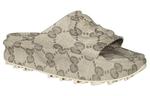 Шлепанцы женские Gucci Oversize, серо-бежевый - фото 3
