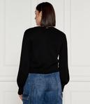 Свитер женский Twin-Set кружевной, черный - фото 3