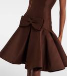 Миди-платье с бантиком Shushu/Tong, Brown - фото 5