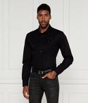 Рубашка мужская Just Cavalli хлопковая однотонная, черный - фото 3