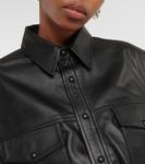 Кожаный пиджак Wardrobe.Nyc, черный - фото 4