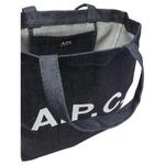 A.P.C Сумка-шоппер из денима с логотипом - фото 3