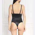 Корректирующие фигуру атласные стринги приталенного кроя Spanx, черный - фото 3