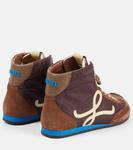 Балетные кроссовки Runner 2.0 на высокой платформе Loewe, Brown/ Yellow/ Blue - фото 2