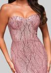 Ombre Вечернее платье в розовом цвете - фото 7