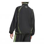 Куртка adidas Teamgeist Track Jacket Loose it 'Black Signal Green' - фото 3