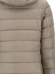 Стеганое пальто с капюшоном Agnes Blauer, нейтральный - фото 4