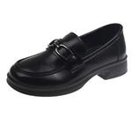 Alxnan Лоферы женские черные - фото