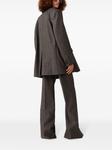 Stella McCartney шерстяные брюки строгого кроя, серый - фото 4