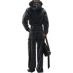 Alexander Wang Толстовка с капюшоном отделкой из овчины, Washable Slate Gray - фото 5