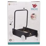 Деревянная тележка с толкателем Micki Premium, черная - фото 9