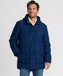 Мужская утепленная парка Squall Waterproof Lands' End, синий - фото