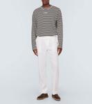 Прямые брюки из смесового льна Dolce&Gabbana, белый - фото 2