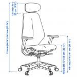 Игровое кресло STYRSPEL IKEA, серый/тёмно-серый - фото 8