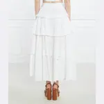 Закол длинная юбка Silvian Heach, белый - фото 3