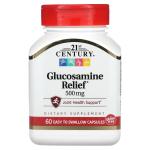 Добавка 21st Century Glucosamine Relief 500 мг, 60 капсул - фото