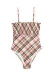Купальник Next Swimsuit, Pink Cream Check/Beige - фото