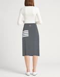 Юбка миди Thom Browne, серый - фото 3