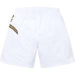 Шорты big script mesh shorts 'white black gold' Supreme, белый - фото 2