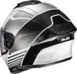 Шлем HJC c71 morix, Black/White/Silver - фото 3