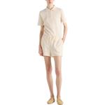 Рубашка поло женская ванильного цвета Prada - фото 2