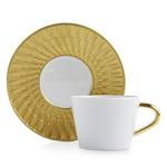 Bernardaud Twist Gold Блюдце для эспрессо, золотой - фото 2