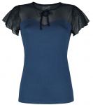 Футболка Pussy Deluxe Lovely Chic Shirt, синий/черный - фото