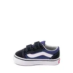 Кроссовки для скейтбординга Vans Old Skool V – для малышей, синий - фото 2