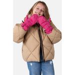 Перчатки, митенки на молнии Barts, фуксия - фото 2