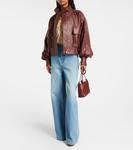 Куртка-бомбер из кожи Hypnotic Zimmermann, Rosewood - фото 2